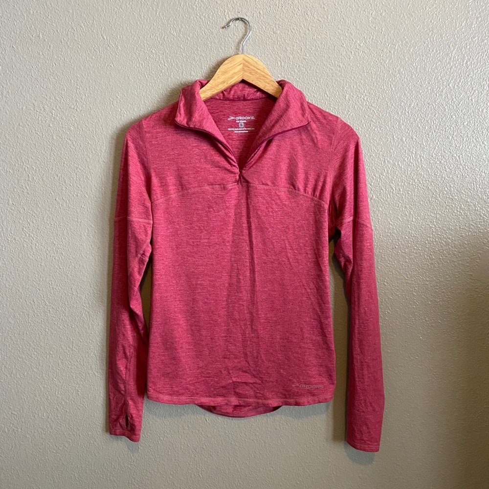 Brooks Athletic Pink Quarter Zip